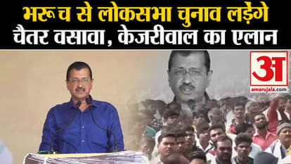 Aam Adami Party: Arvind Kejriwal and Bhagwant Mann met Chaitra Vasava in jail