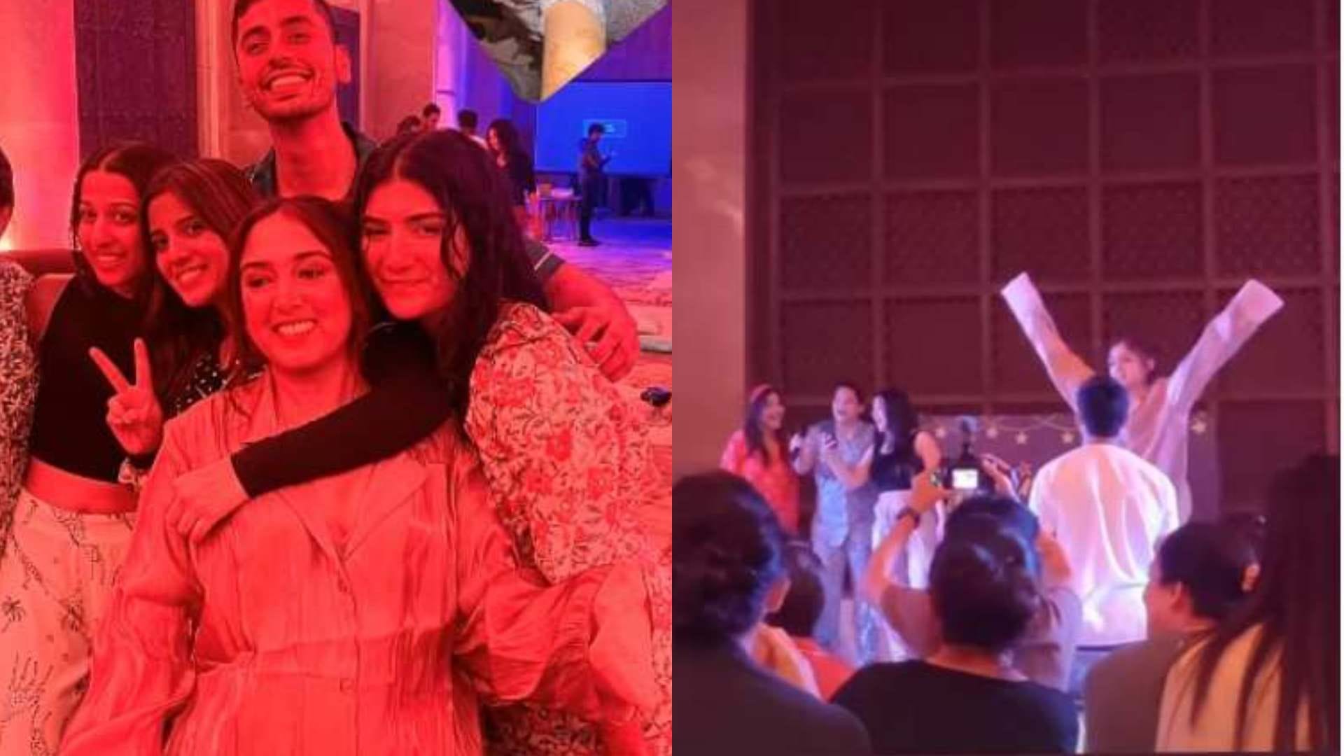 Ira-Nupur Wedding: Ira-Nupur gave a spectacular performance on lungi dance in the pajama party see video