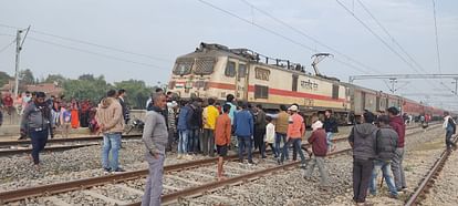 Elderly man died after getting trapped in train engine and dragged seven kilometers in azamgarh