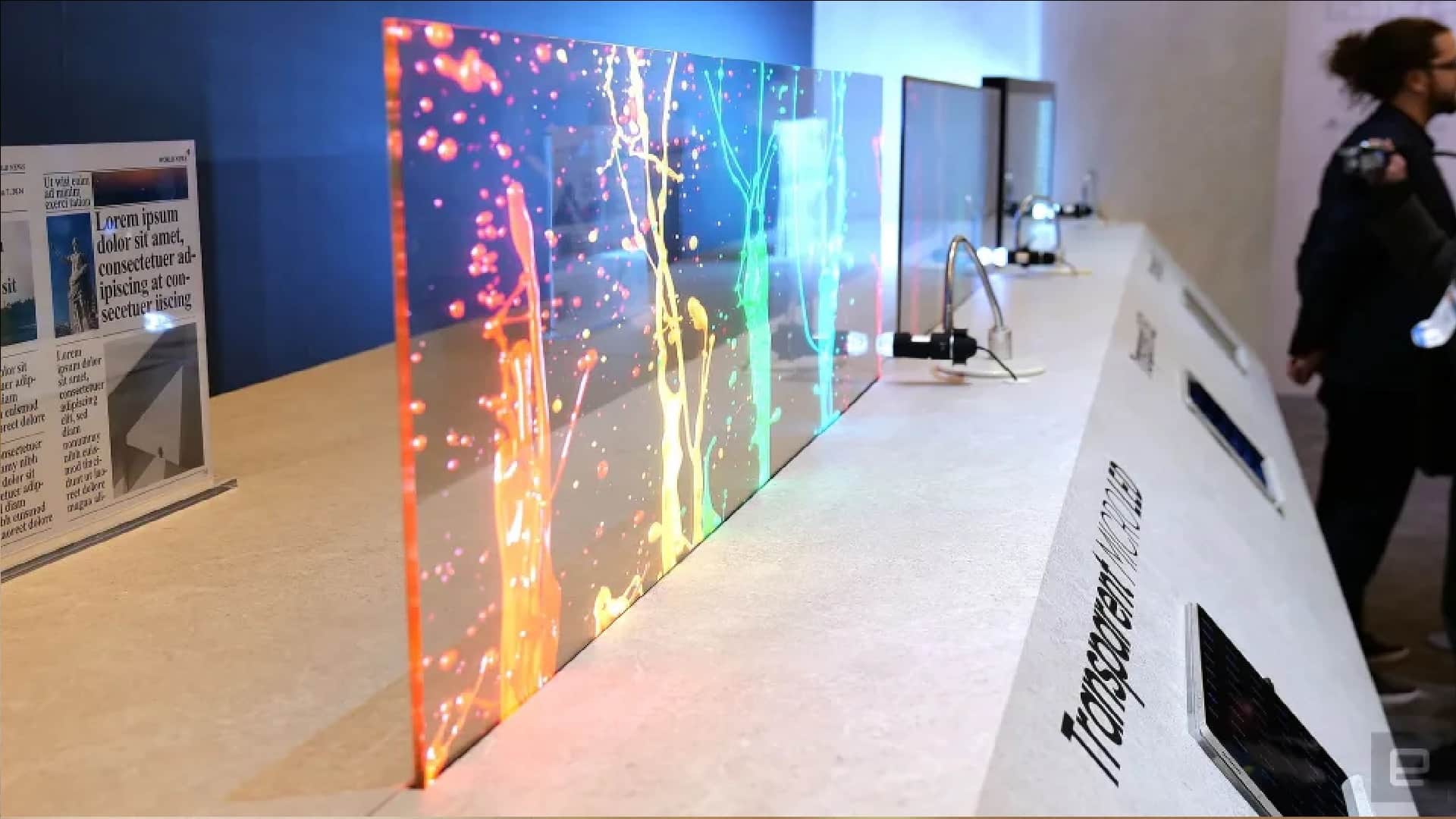 CES 2024 transparent LED displays that project films on glass Launched