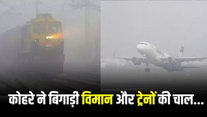350 flights affected due to fog more than 25 cancelled Speed of more than 50 trains slowed down