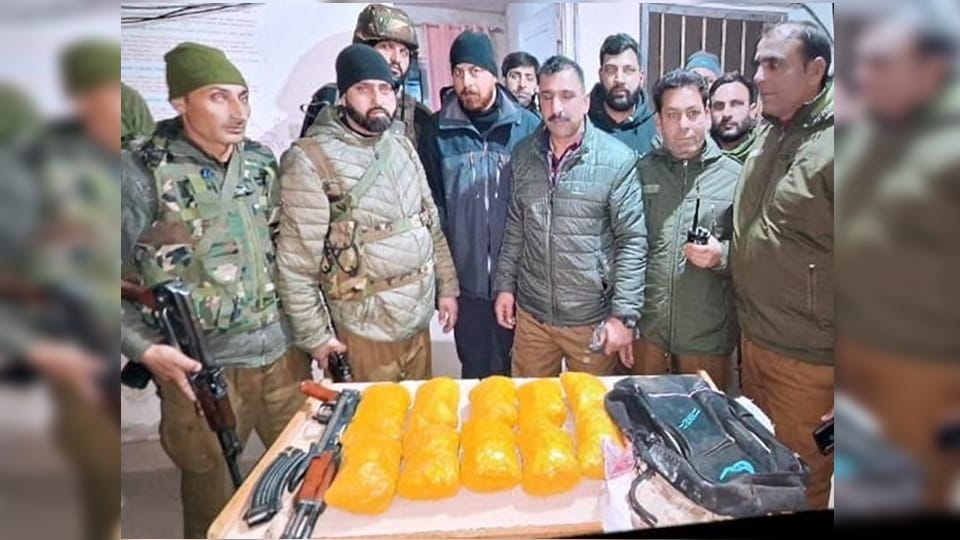 jammu kashmir: Ammunition and Drugs Recovered During Search Operation in kupwara