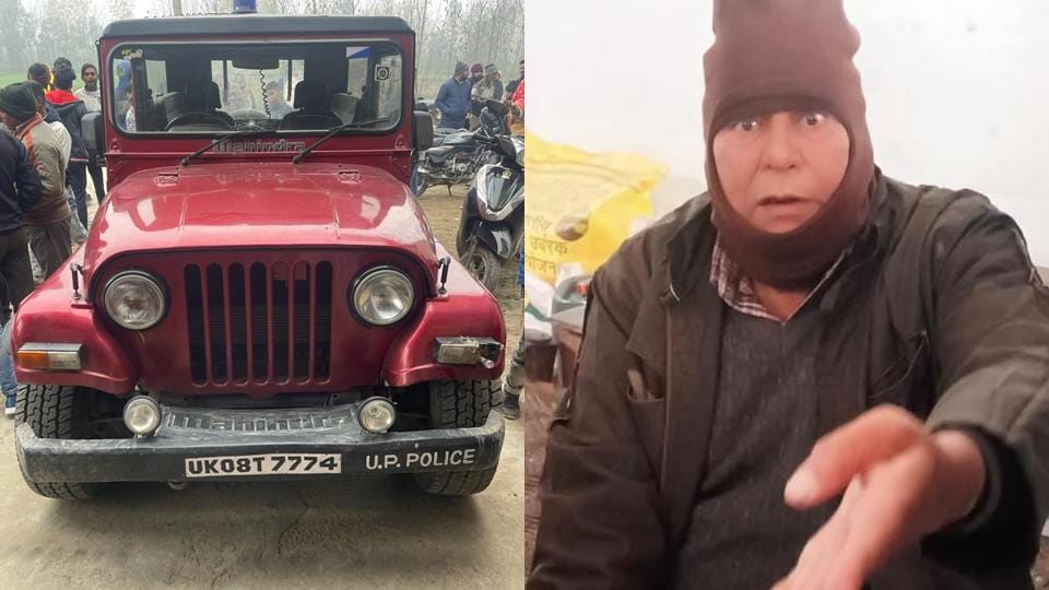 Moradabad: Retired CO Thar dragged a one and a half year old child thirty meters, the child died