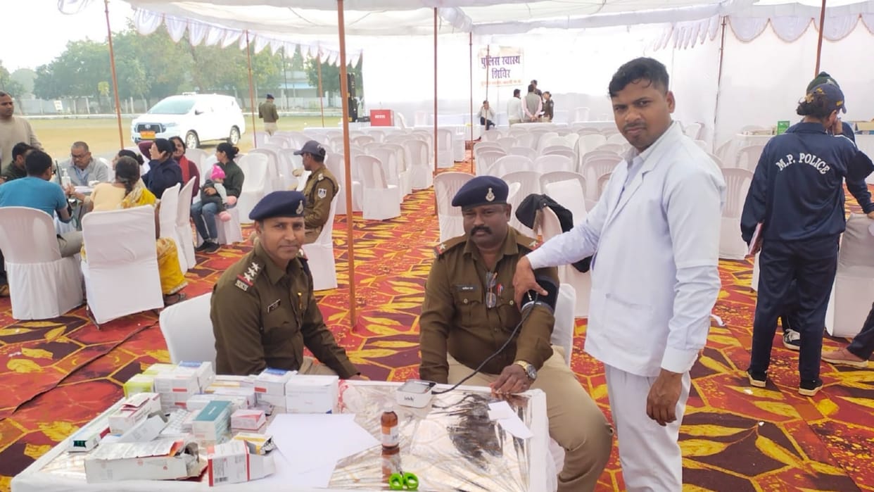 Katni News Policemen suffering from diseases like hypertension BP and sugar