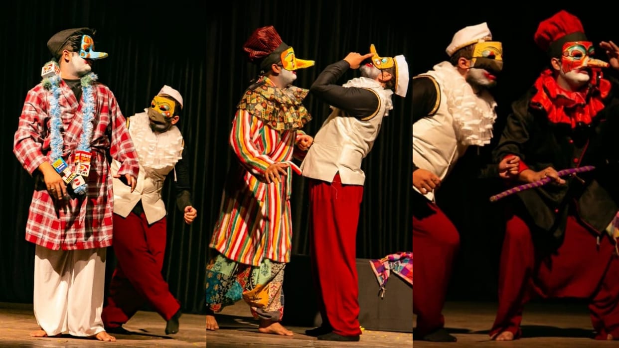 Ujjain A satirical play named Naak was staged in Pandit Suryanarayan Vyas Sankul