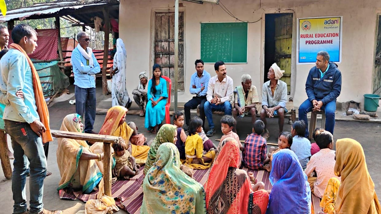 MP News Adani Foundation will educate children of Basi village in Singrauli