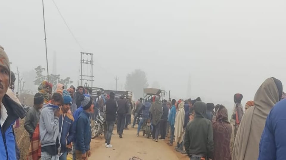 Bike Driver Died in accident in Lalru