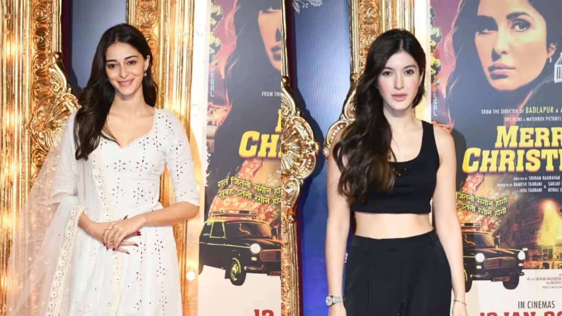 Merry Christmas Screening Katrina Kaif Vicky Kaushal Vijay Sethupathi Agastya Nanda Ananya Panday attended
