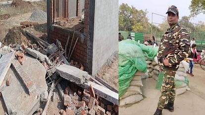 Agra: बलिदानी जवान का बन रहा था स्मारक, शटरिंग खोलते समय गिरी छत; एक और सैनिक भाई की हो गई मौत Soldier brother died when roof of martyred soldier memorial collapsed while opening shuttering in Agra