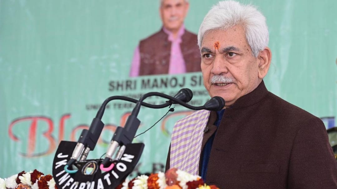Jammu Kashmir: lg manoj sinha said poor and the deprived have the first right on government resources