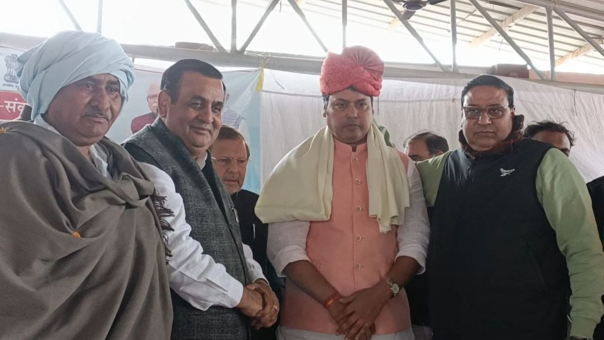 Haryana: Biplab Deb roared in stronghold of Hooda, said - Modi gave respect to the public