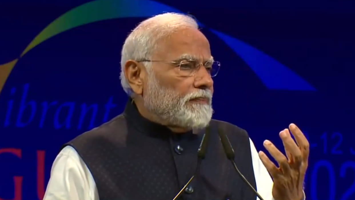 Prime Minister Modi said in Vibrant Gujarat Summit that Our resolve to make India self-reliant