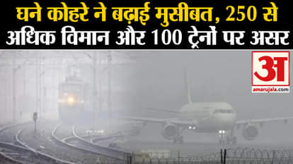 Bitter Cold: 250 planes and 100 trains affected by dense fog