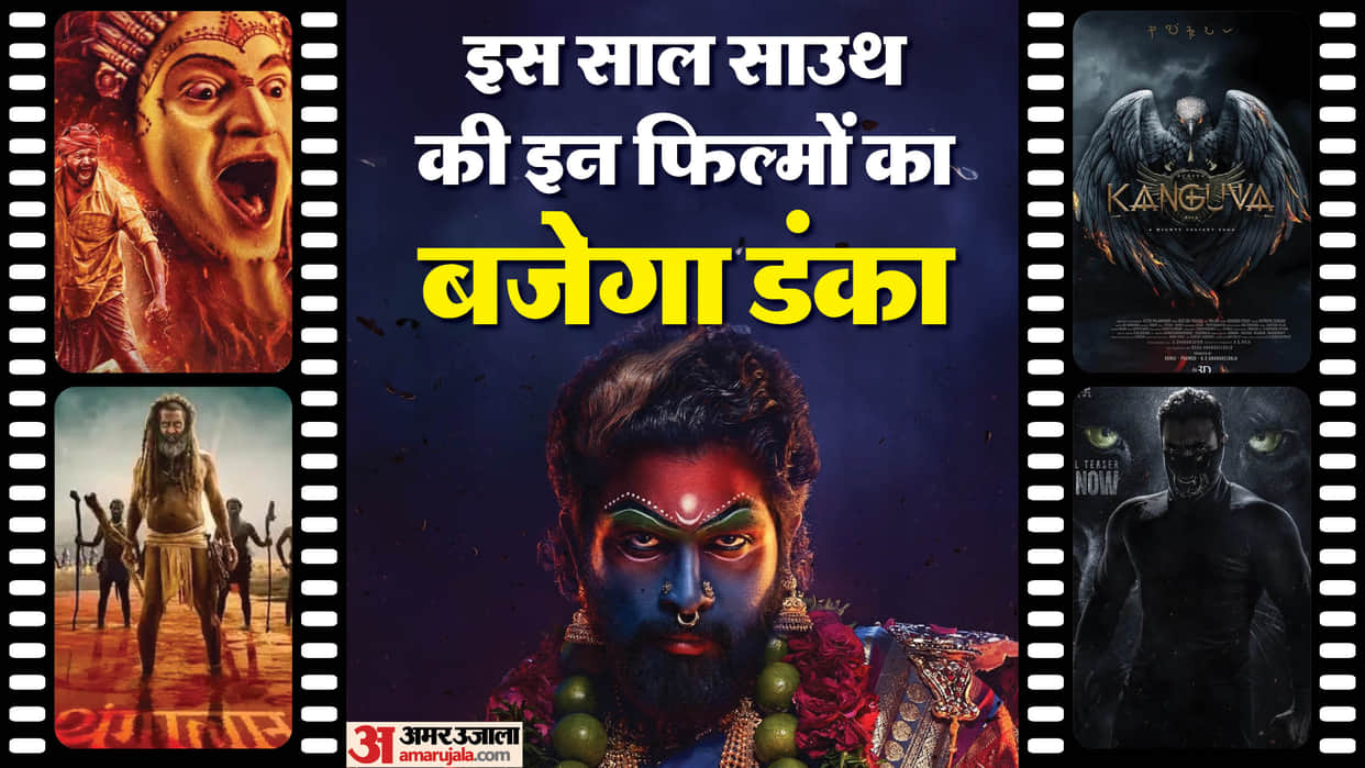 Top Five Big South Movies Will Released in Hindi This Year Pushpa 2 The Rule Bagheera