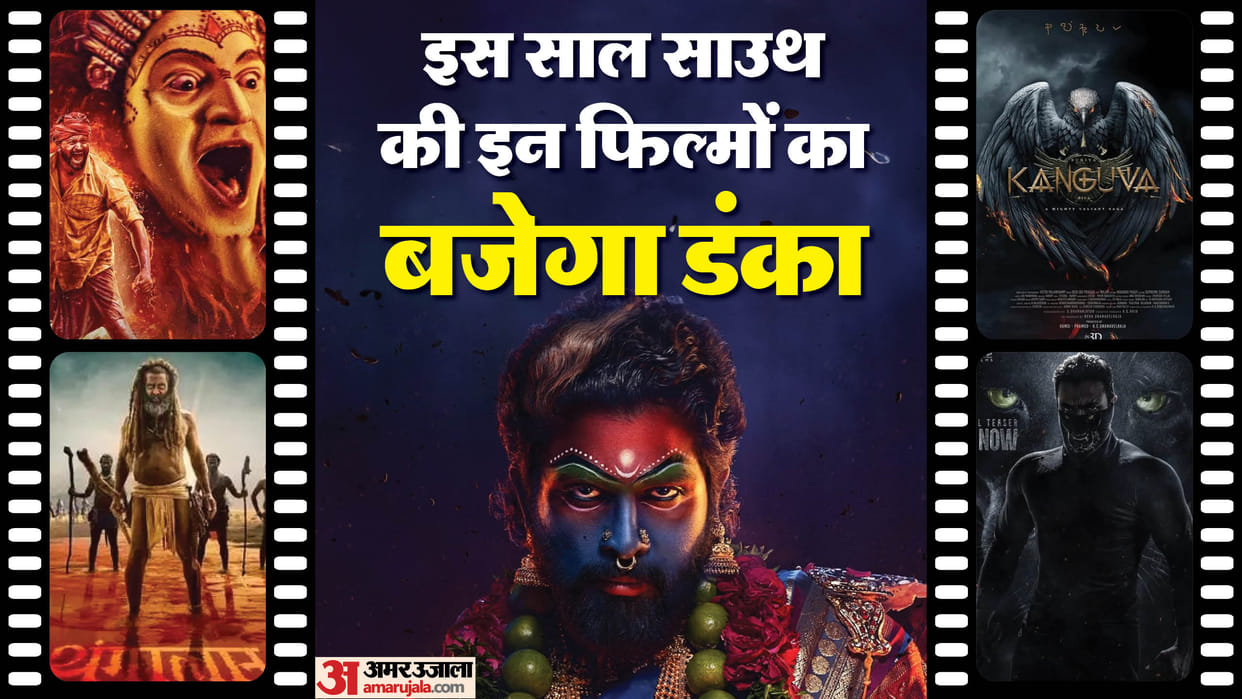 Top Five Big South Movies Will Released in Hindi This Year Pushpa 2 The Rule Bagheera