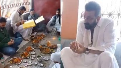 Bollywood actor Sanjay Dutt reached Bihar performed Pind Daan in Gaya