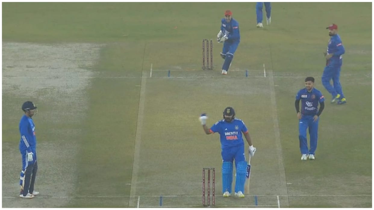 IND vs AFG 1st T20: Rohit Sharma, Shubman Gill fight in live match, Rohit Run out on Duck; Rohit angry on Gill