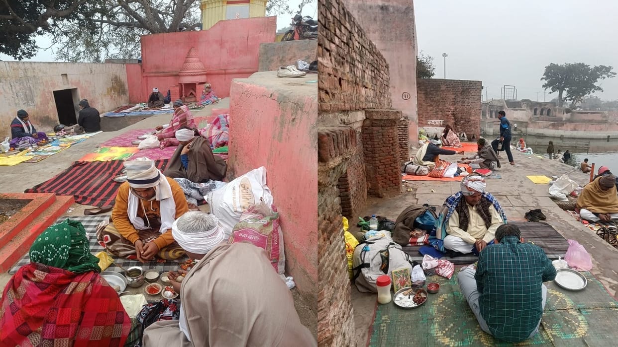 Devotees take dip of faith in Pind Tarak Tirth in Jind, ancestors get salvation by donating on Paush Amavasya