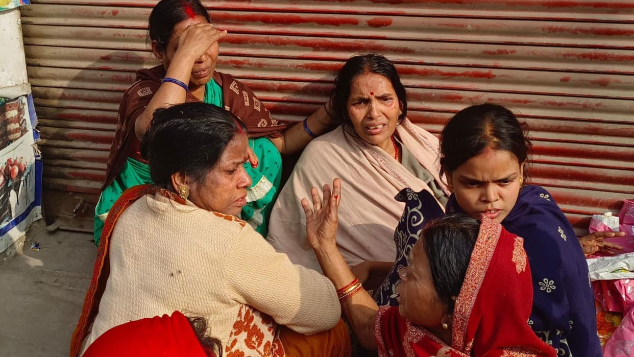Two people died during demolition work for road widening in ramnagar at varanasi