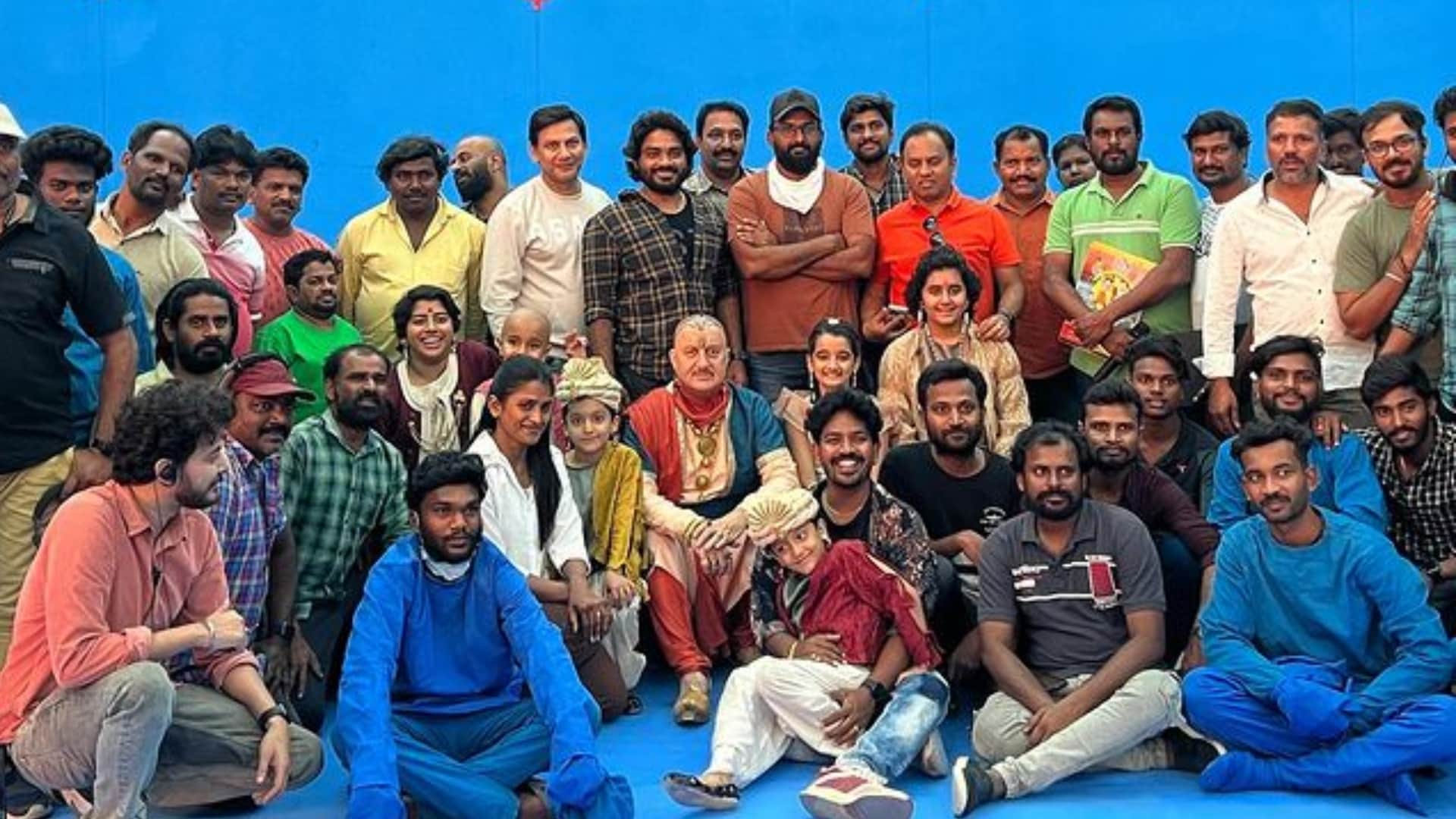 Anupam kher wraps up shooting of Chhota Bheem shares pics from film set writes an emotional note for team