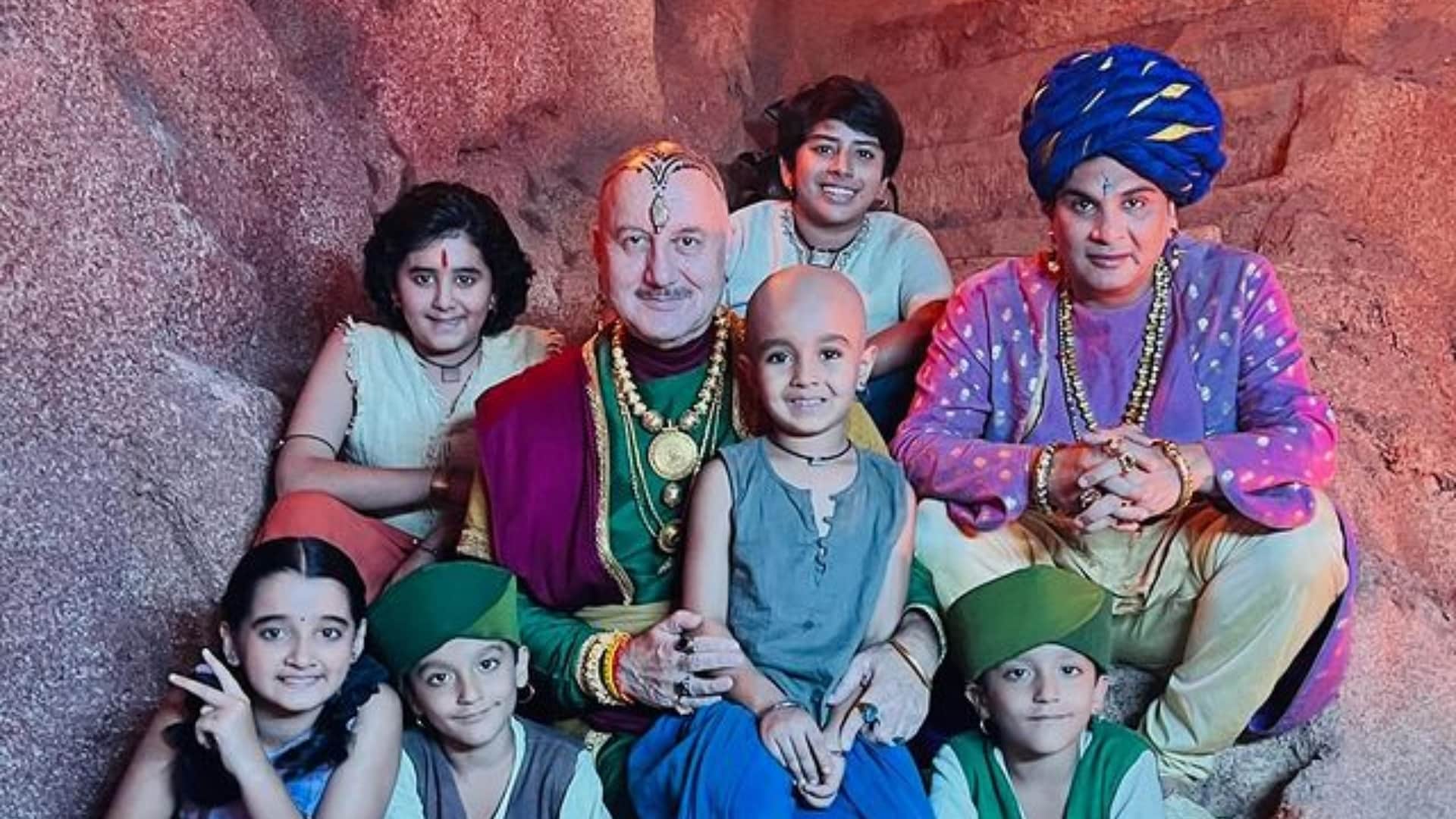 Anupam kher wraps up shooting of Chhota Bheem shares pics from film set writes an emotional note for team