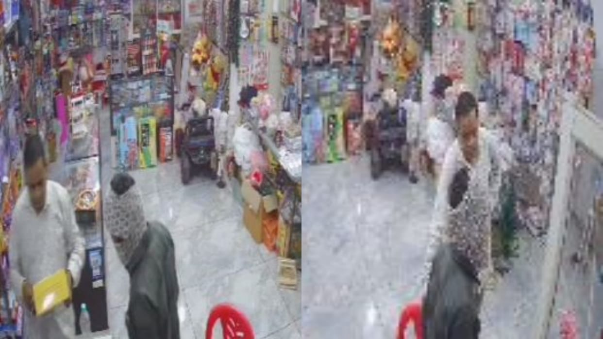 Burhanpur News A miscreant tried to rob a gift center in a posh colony