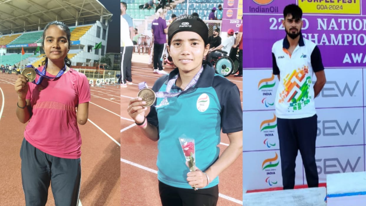 Meerut players have won two gold medals and three silver medals in Para National Games in Goa