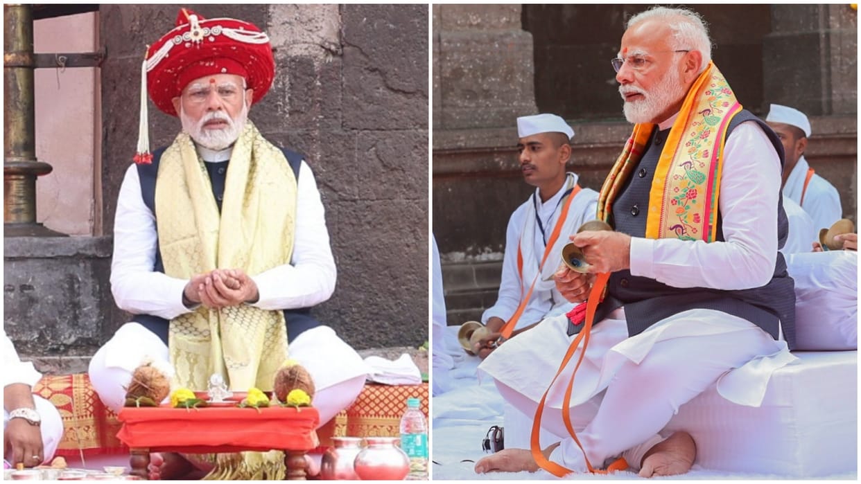 PM Modi road show in Nashik Maharashtra Also worshiped in Ramkund and Shri Kalaram Temple Updates