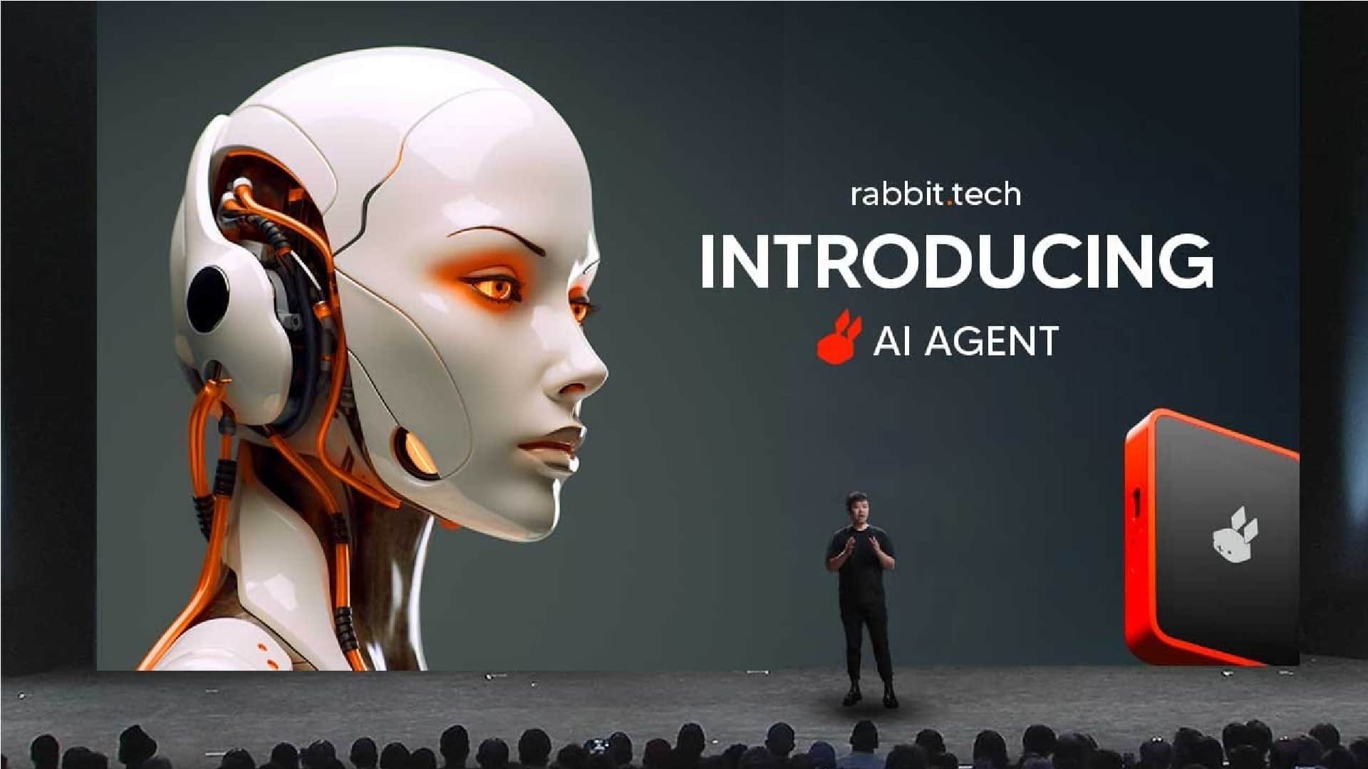 CES 2024 Rabbit R1 AI Powered Pocket Assistant With 360 Degree Rotating Camera Launched