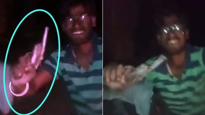 Rampur: Was dancing on DJ with friends, suddenly took out pistol, went to jail after video viral