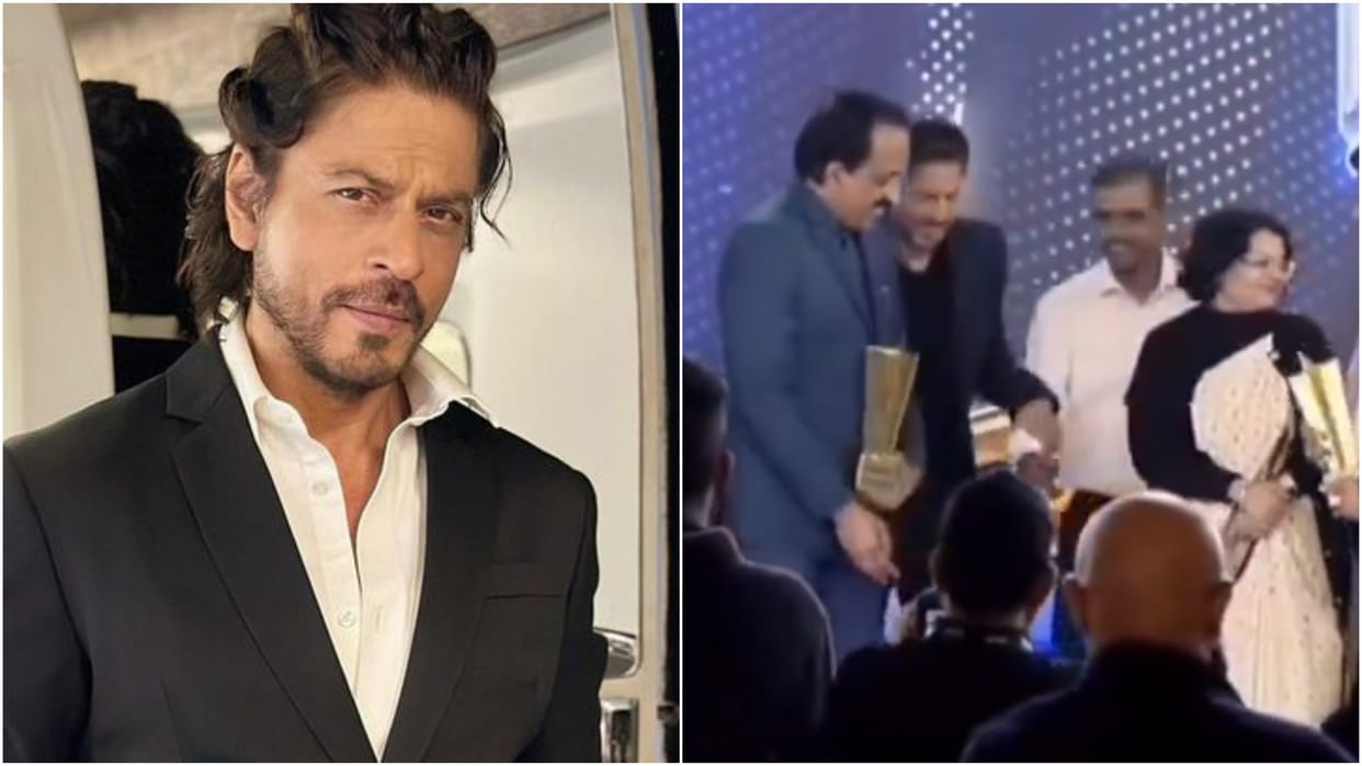 Dunki Star Shah Rukh Khan makes sure Chandrayaan-3 scientist P Veeramuthuvel gets moment in spotlight at event