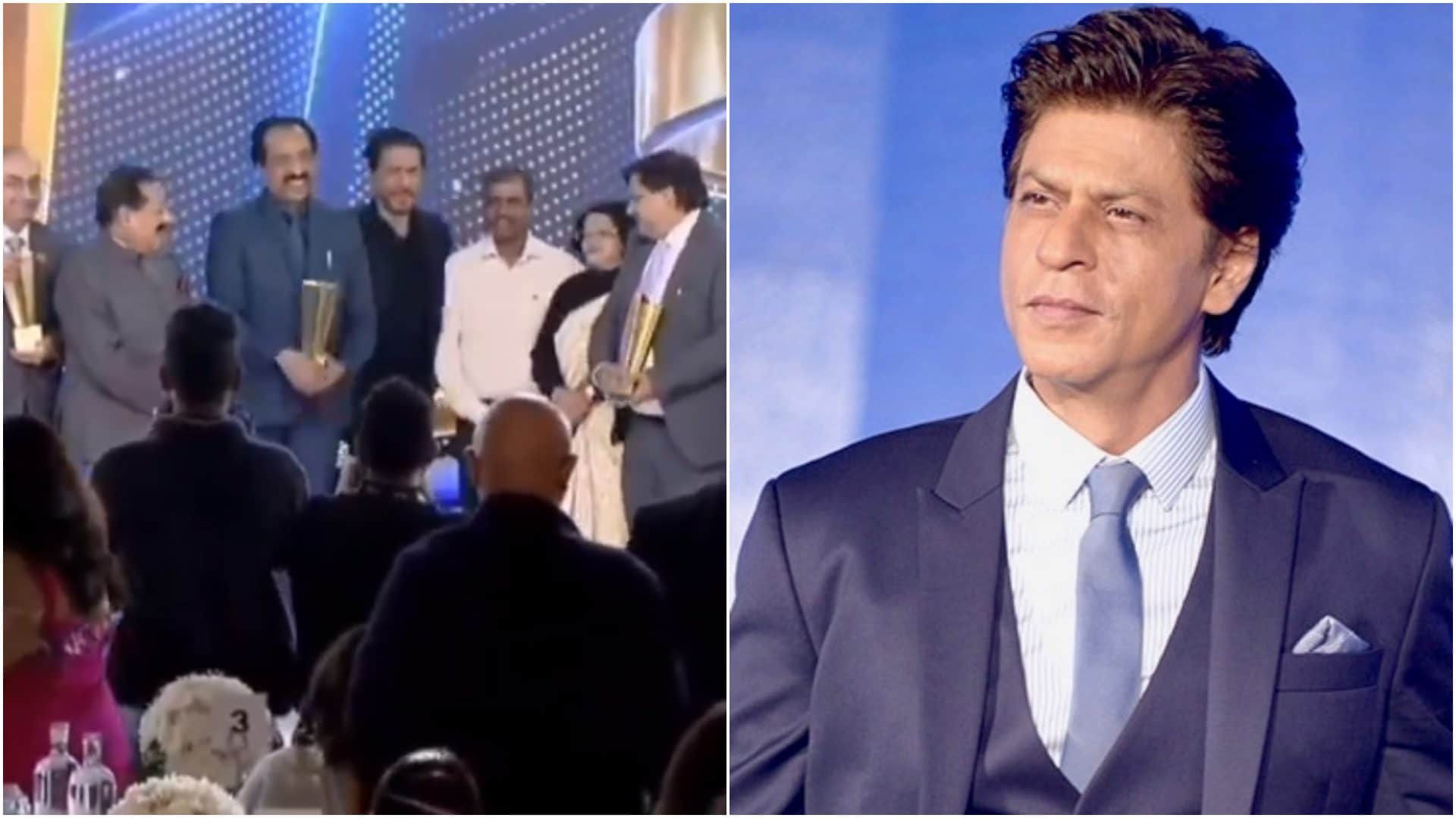 Dunki Star Shah Rukh Khan makes sure Chandrayaan-3 scientist P Veeramuthuvel gets moment in spotlight at event