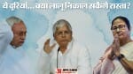 नीतीश कुमार, लालू प्रसाद और ममता बनर्जी।