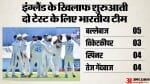 इंग्लैंड के खिलाफ दो टेस्ट के लिए भारतीय टीम
