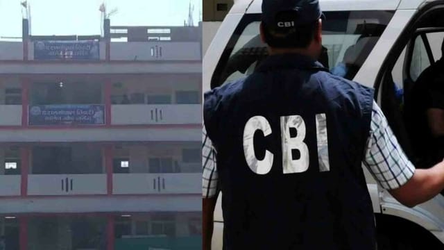 पीआरटी नर्सिंग कॉलेज पहुंची सीबीआई टीम।