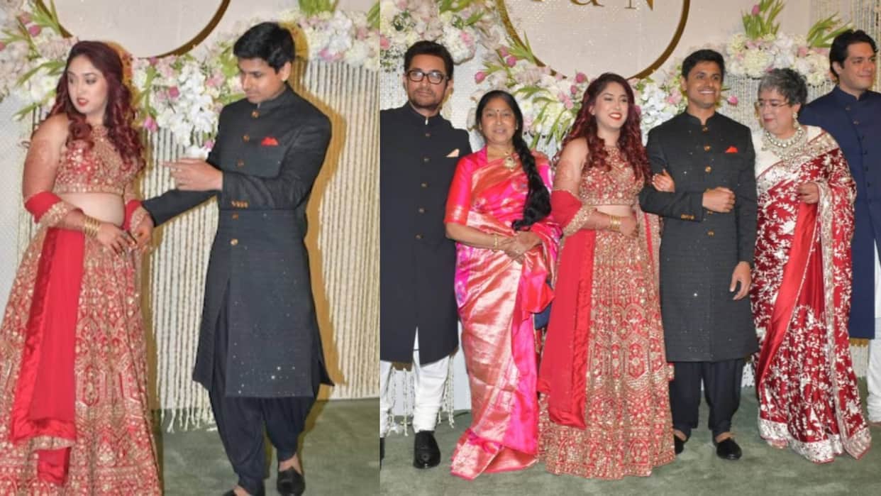 Ira Khan Nupur Shikhare Reception First Look goes viral On Internet many Bollywood celebs Attend the party