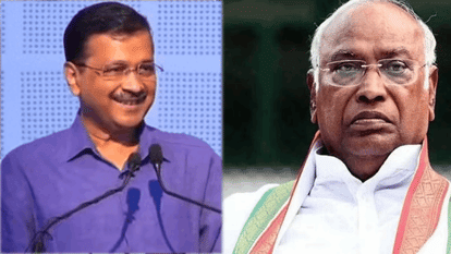 अरविंद केजरीवाल और मल्लिकार्जुन खरगे