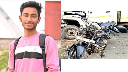 A student died in accident in Jarwal road thana kshetra in Bahraich.