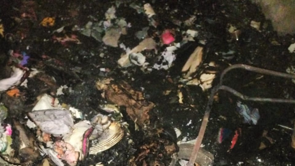 Man and dog burnt alive in fire late night in Kapurthala Civil Hospital quarter