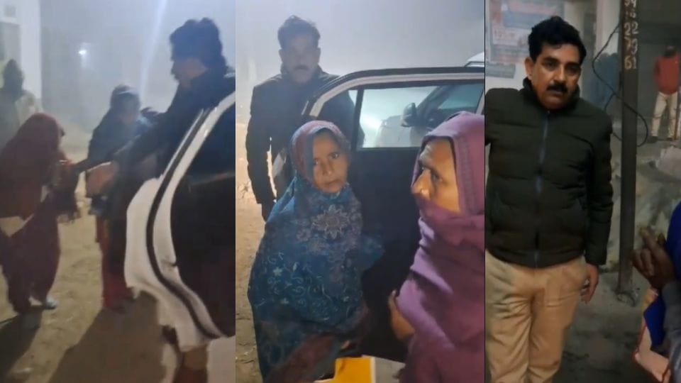 Inspector Harendra Singh took pregnant woman to hospital in Badaun