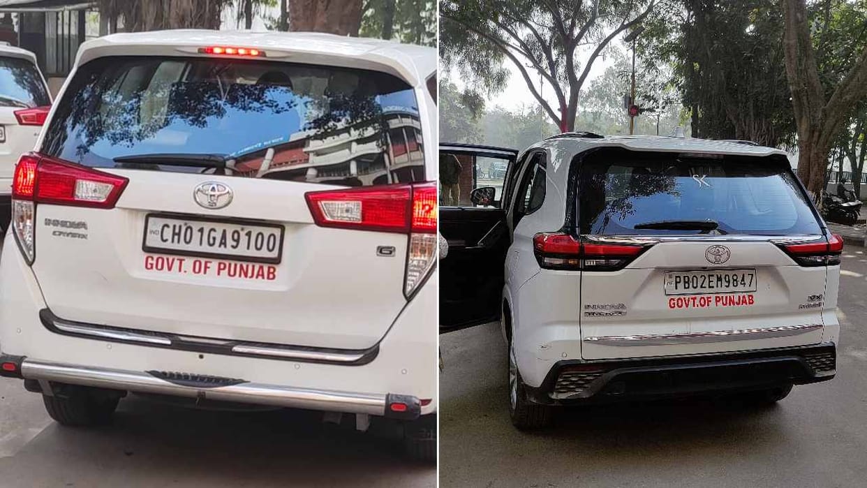 AAP councilors arrived in Punjab govt vehicles in Chandigarh Municipal Corporation