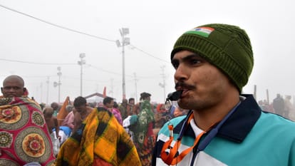 Prayagraj Magh Mela: Paramilitary guard along with police in Magh Mela, blockade at every nook and corner