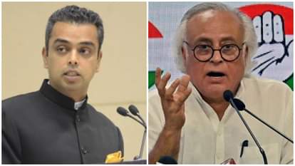 मिलिंद देवड़ा और जयराम रमेश।