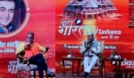 विहिप अध्यक्ष आलोक कुमार और महाभारत में कृष्ण की भूमिका निभाने वाले अभिनेता नीतीश भारद्वाज।