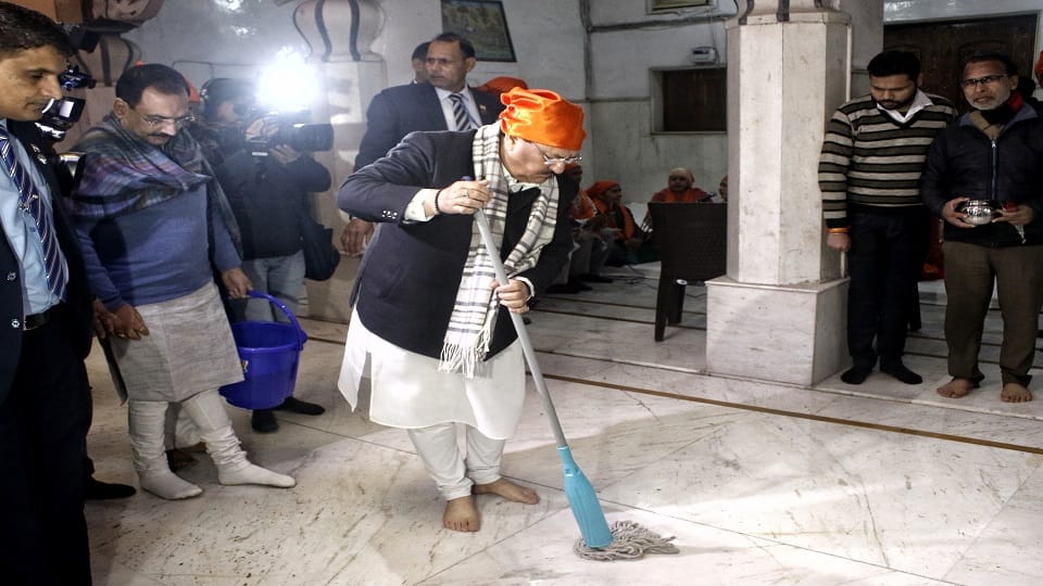 Pran Pratishtha Mahotsav: After donating cleanliness in the temple, Nadda said - light a lamp in your homes