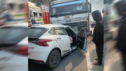 Accident in Rishikesh-Badrinath highway Car and dumper collide doctor dies Srinagar Uttarakhand news in hindi