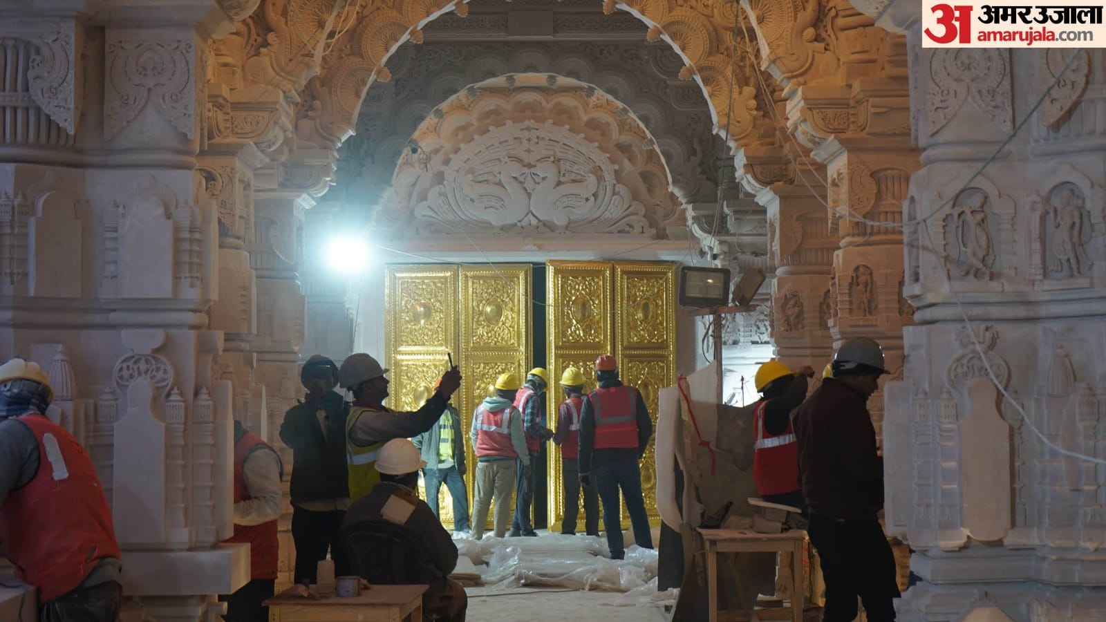 Ayodhya Ram Mandir Latest Photos Ram Janmbhoomi Teerth Kshetra Trust shares pictures of Ram Temple premises