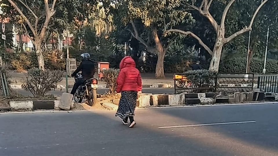 People making shortcut routes through illegal cuts by removing divider tiles in chandigarh