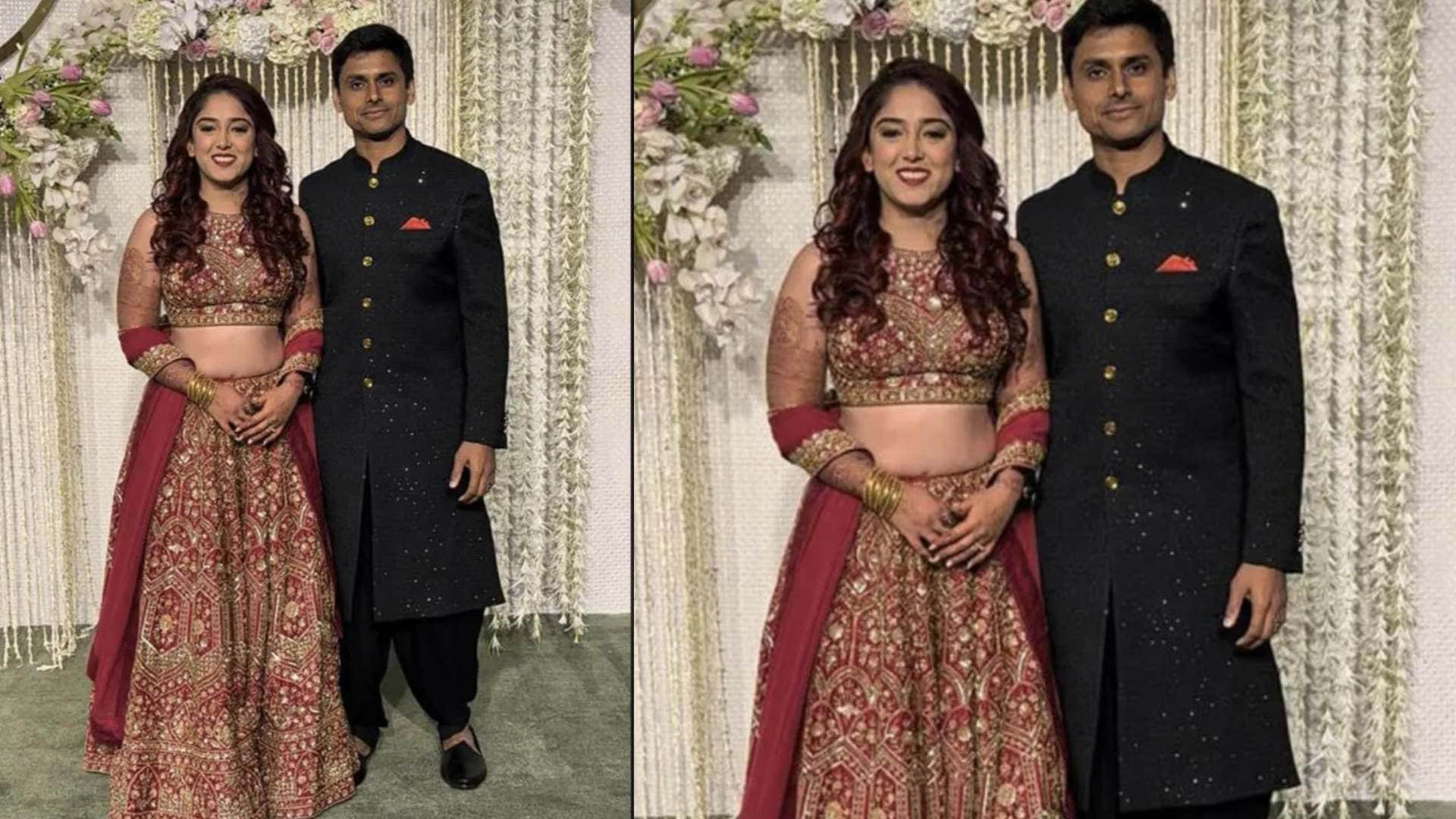 Ira Khan and nupur Shikhre wedding Ira Khan Reception Lehenga