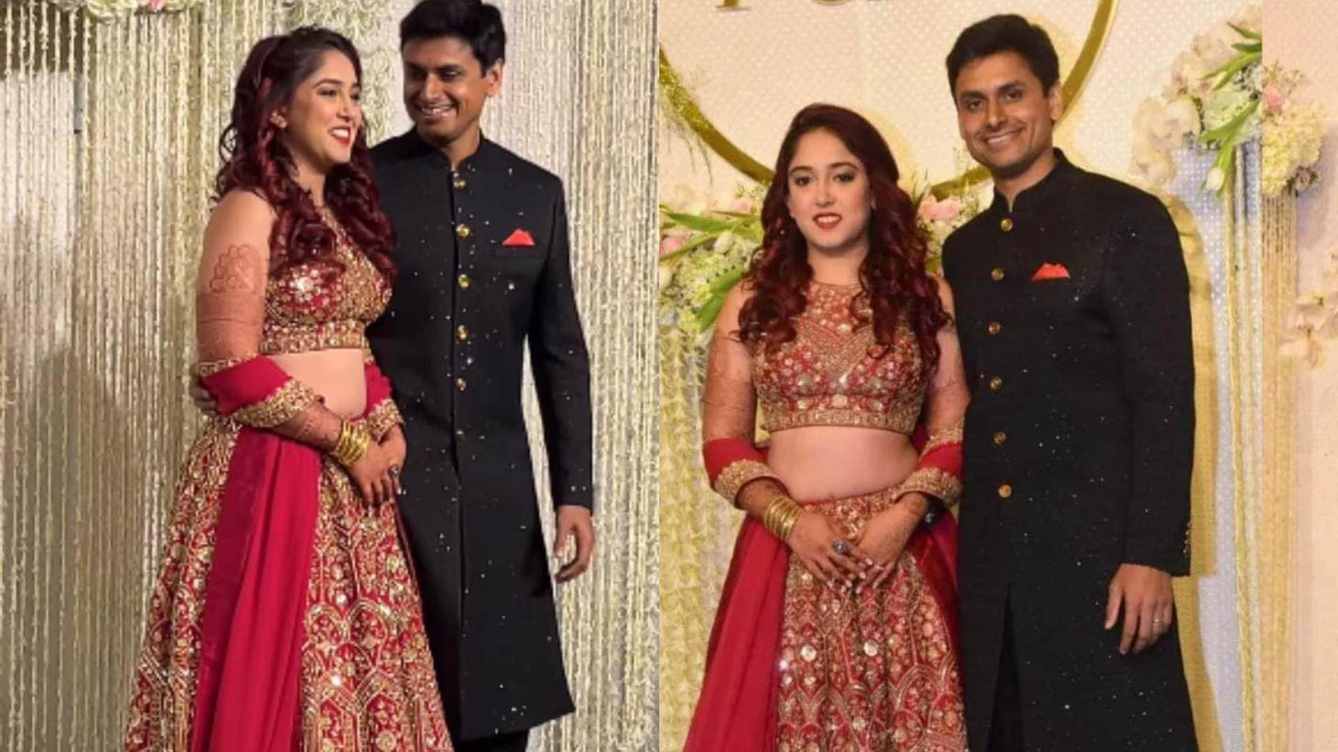 Ira Khan and nupur Shikhre wedding Ira Khan Reception Lehenga